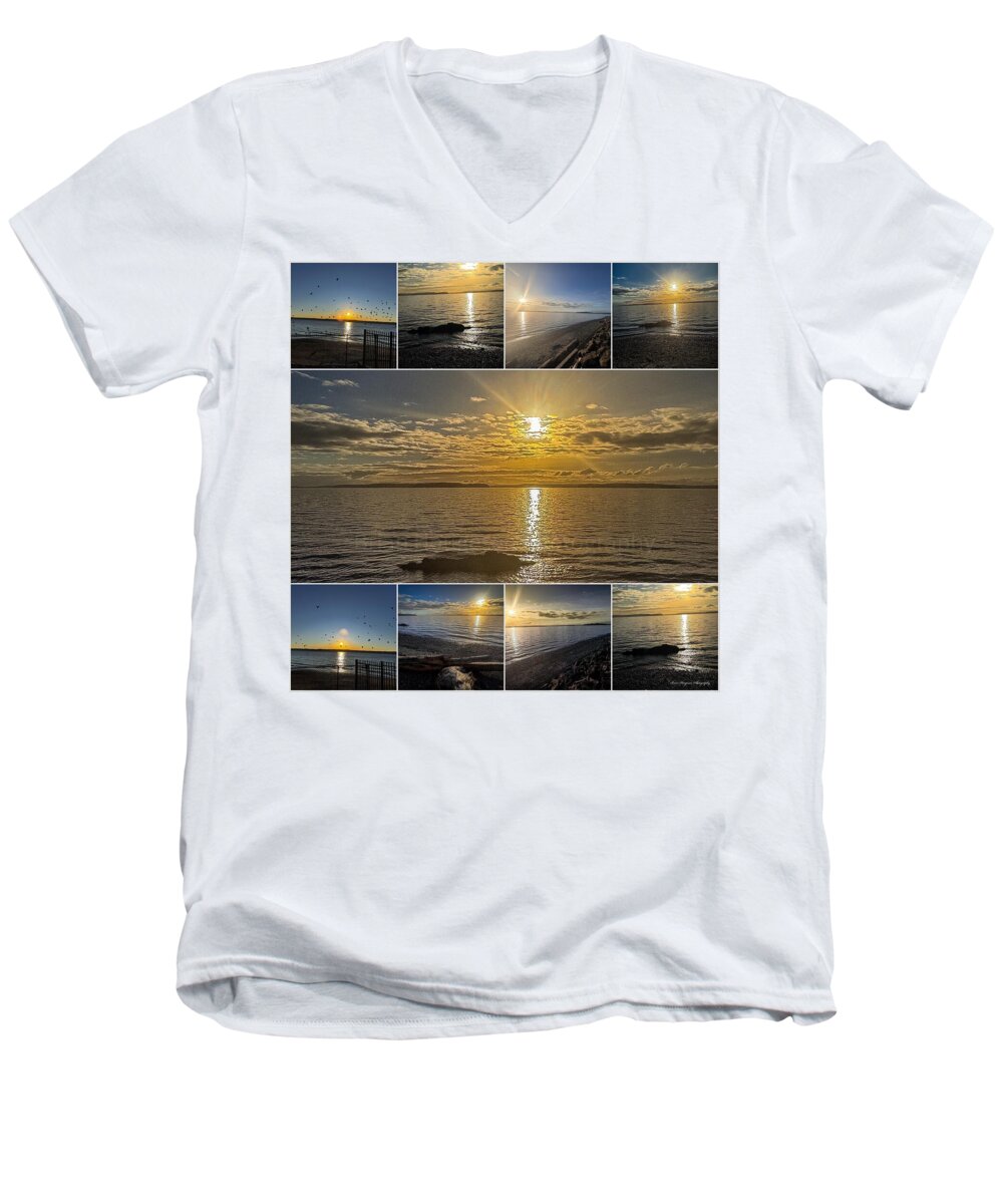Sunsets 1 - Men's V-Neck T-Shirt