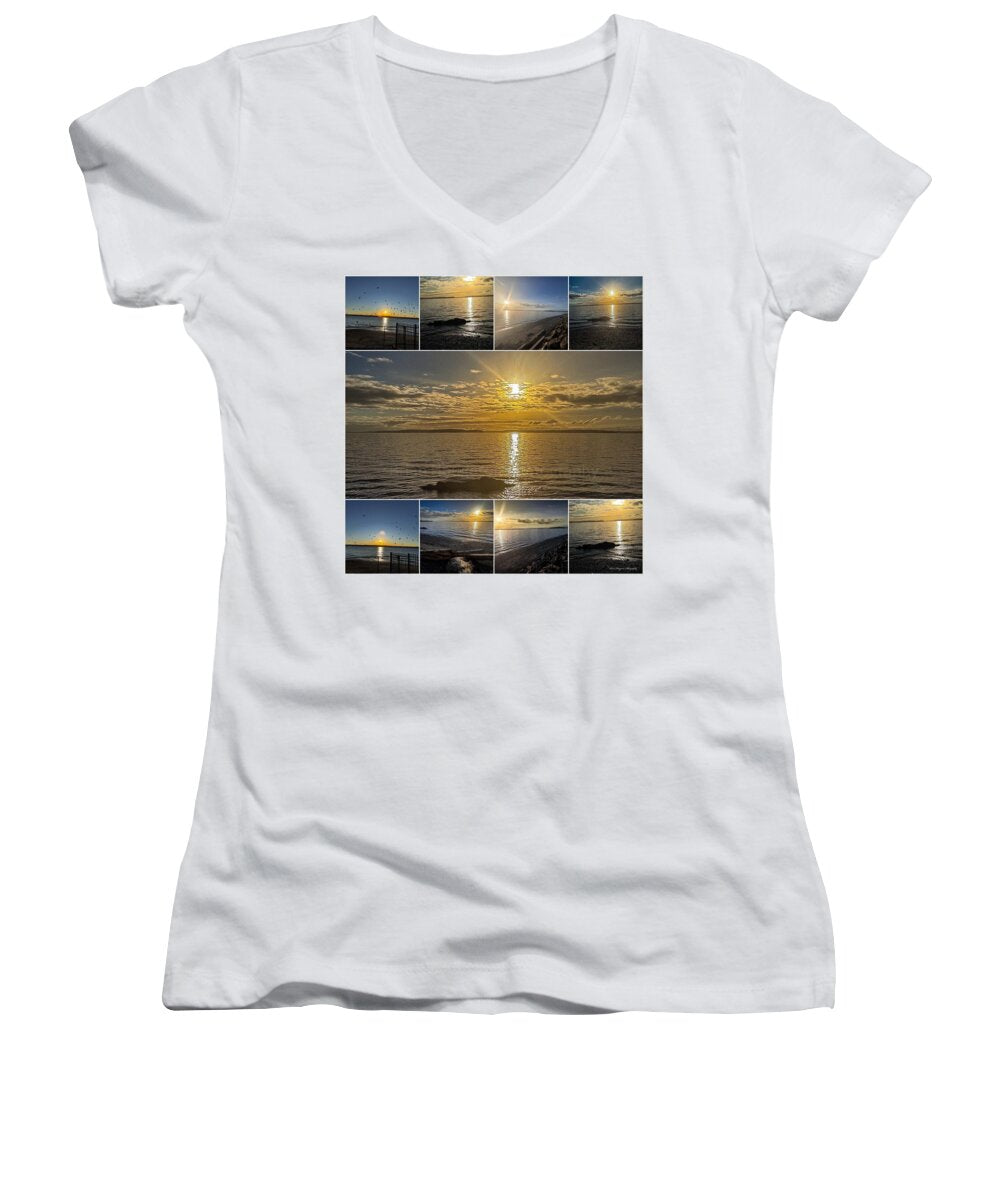 Sunsets 1 - Women's V-Neck