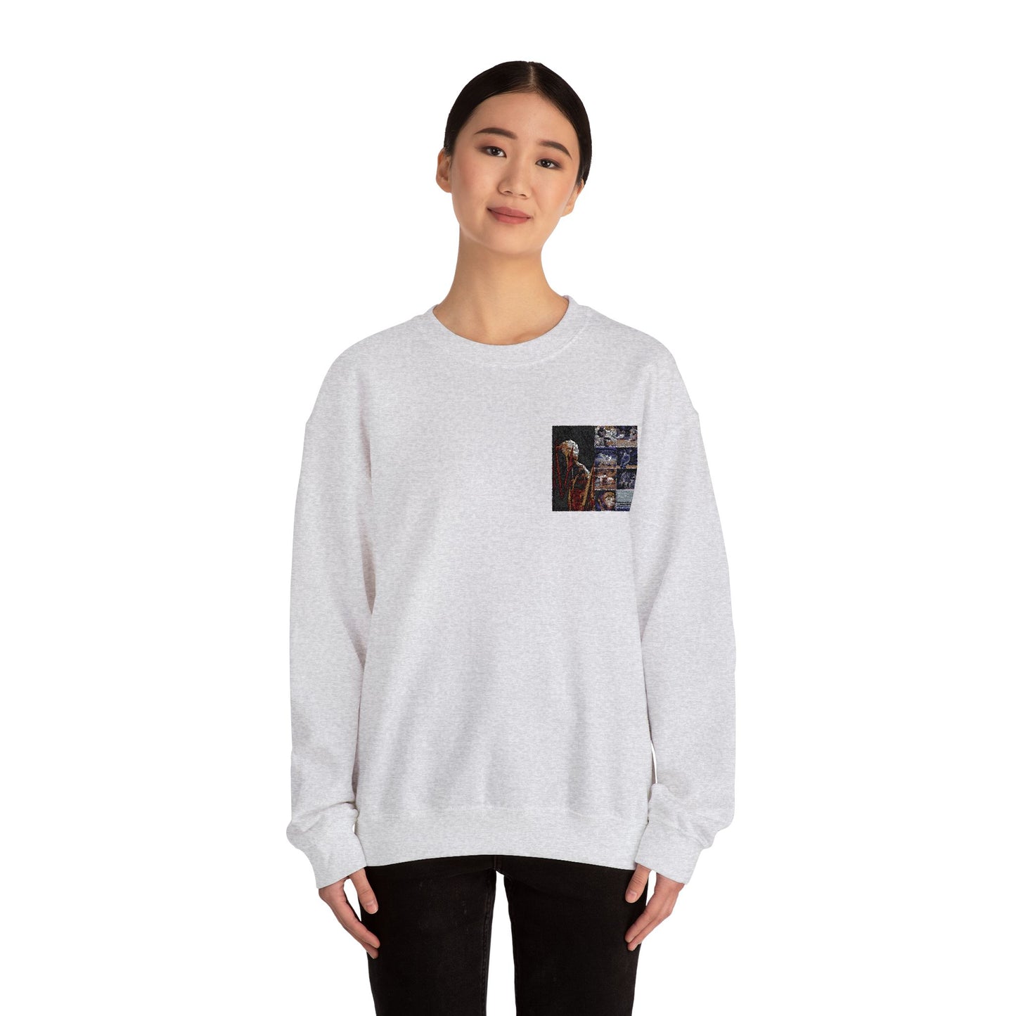 Artistic Crewneck Sweatshirt - Cozy Style for Everyday Wear