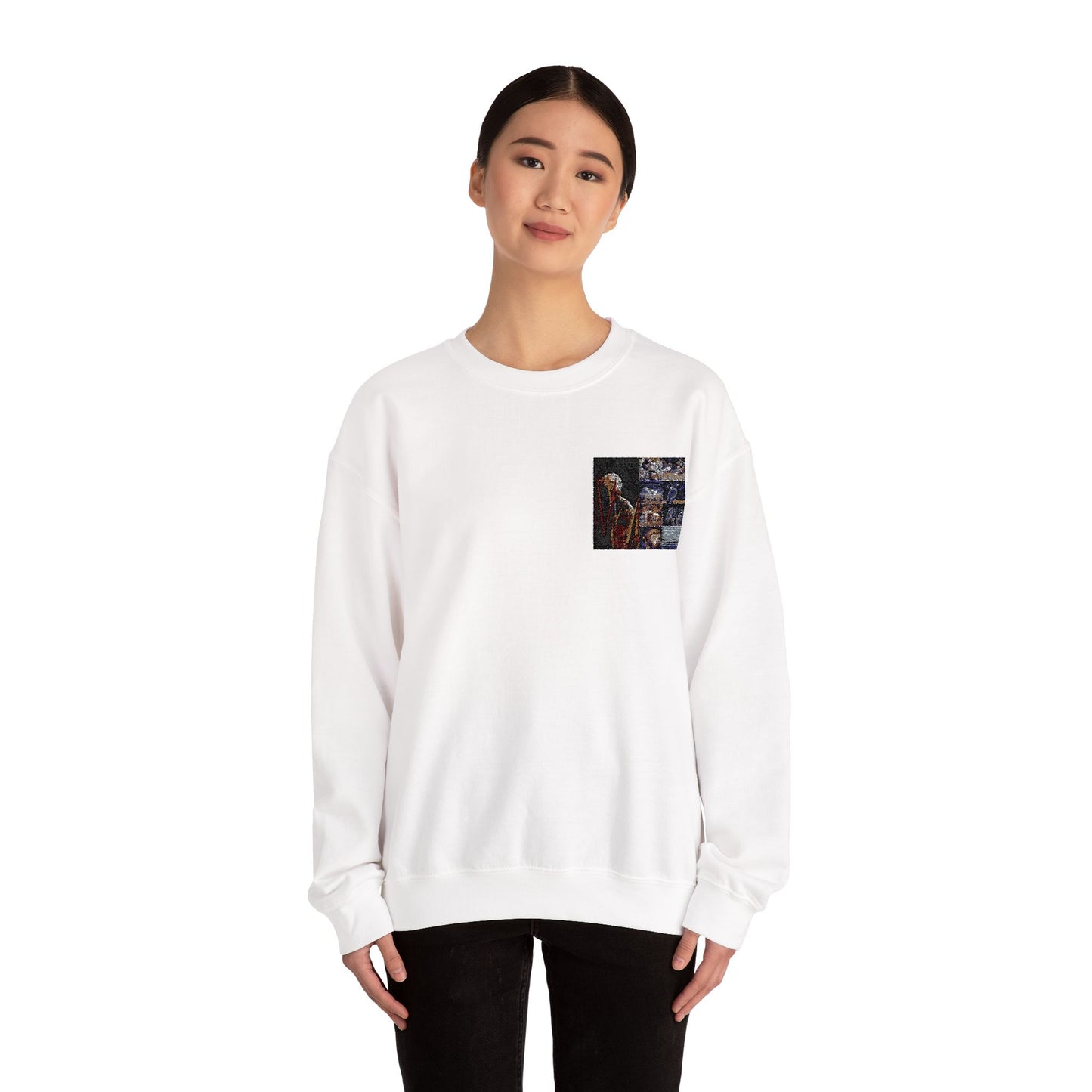 Artistic Crewneck Sweatshirt - Cozy Style for Everyday Wear