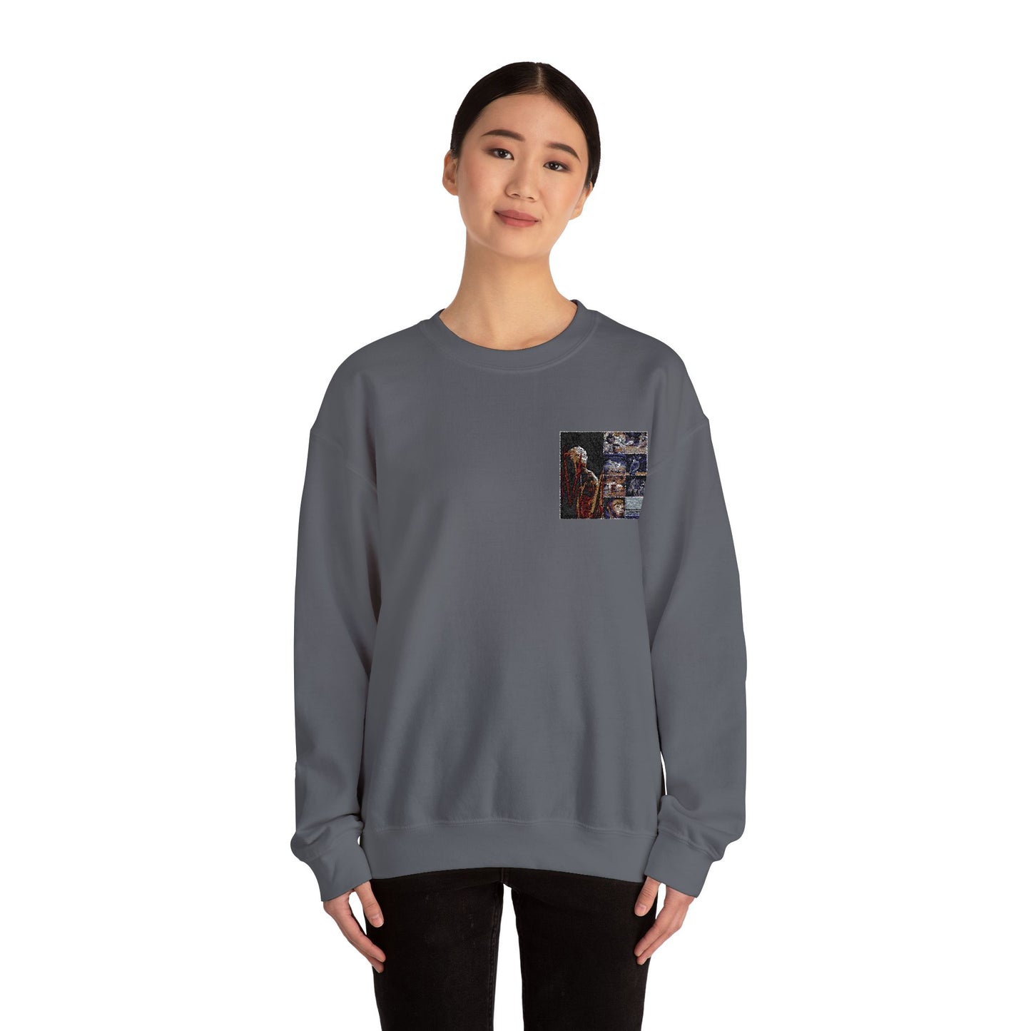 Artistic Crewneck Sweatshirt - Cozy Style for Everyday Wear