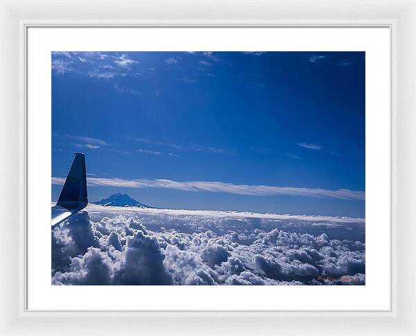 Above the clouds - Framed Print