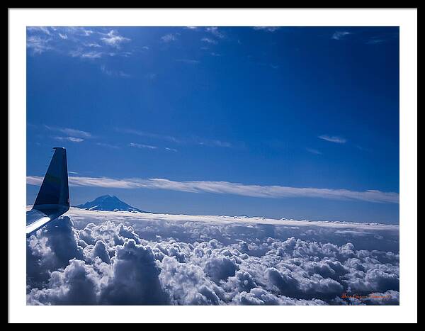 Above the clouds - Framed Print