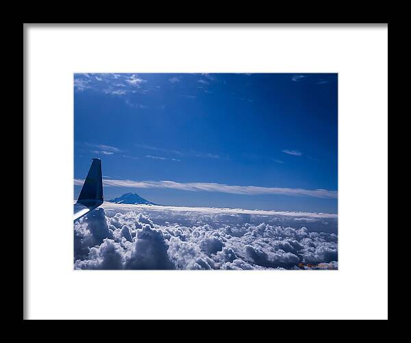 Above the clouds - Framed Print