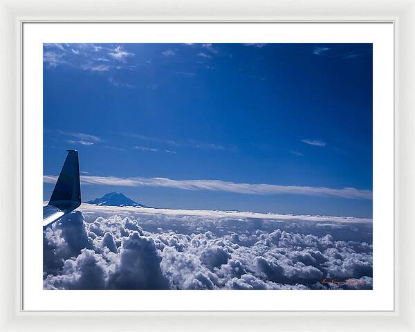 Above the clouds - Framed Print