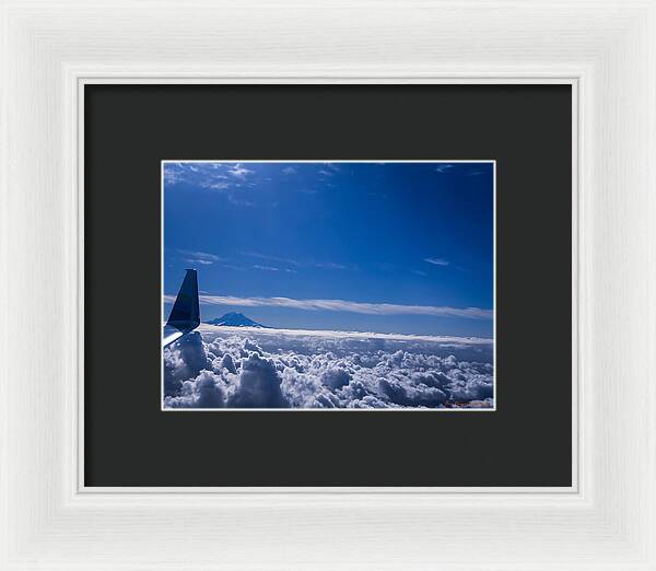 Above the clouds - Framed Print