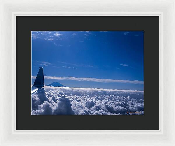 Above the clouds - Framed Print
