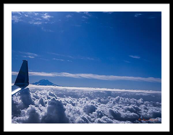 Above the clouds - Framed Print