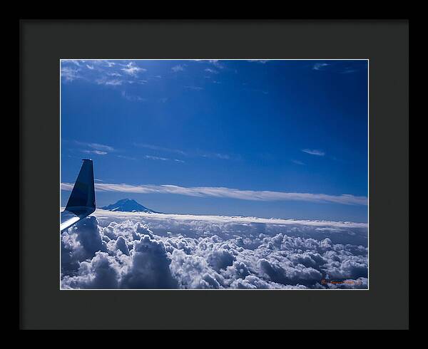 Above the clouds - Framed Print