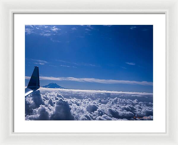 Above the clouds - Framed Print