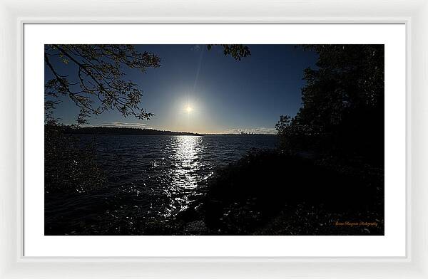 As the sun sets - Framed Print