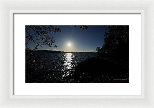 As the sun sets - Framed Print