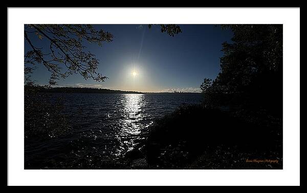 As the sun sets - Framed Print