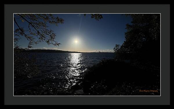 As the sun sets - Framed Print