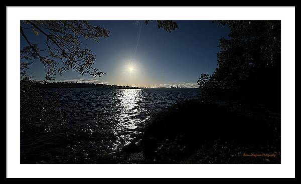 As the sun sets - Framed Print