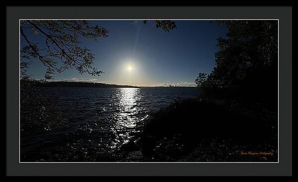 As the sun sets - Framed Print