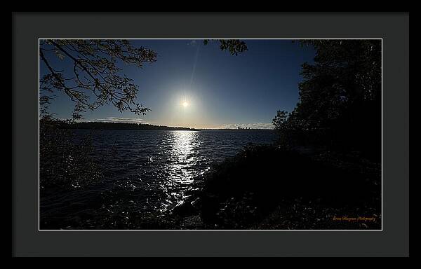 As the sun sets - Framed Print