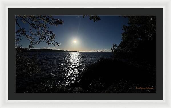 As the sun sets - Framed Print