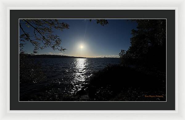 As the sun sets - Framed Print