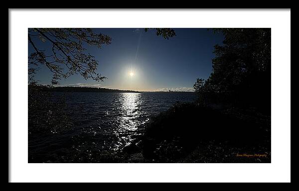 As the sun sets - Framed Print