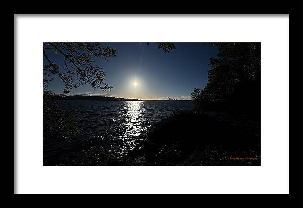 As the sun sets - Framed Print
