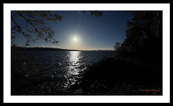 As the sun sets - Framed Print