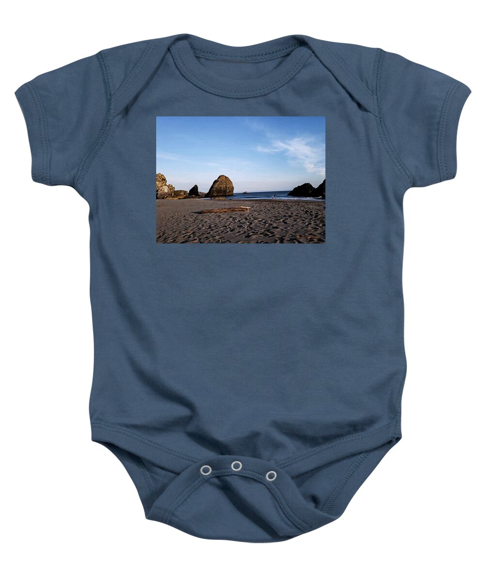 At the beach 4 - Baby Onesie