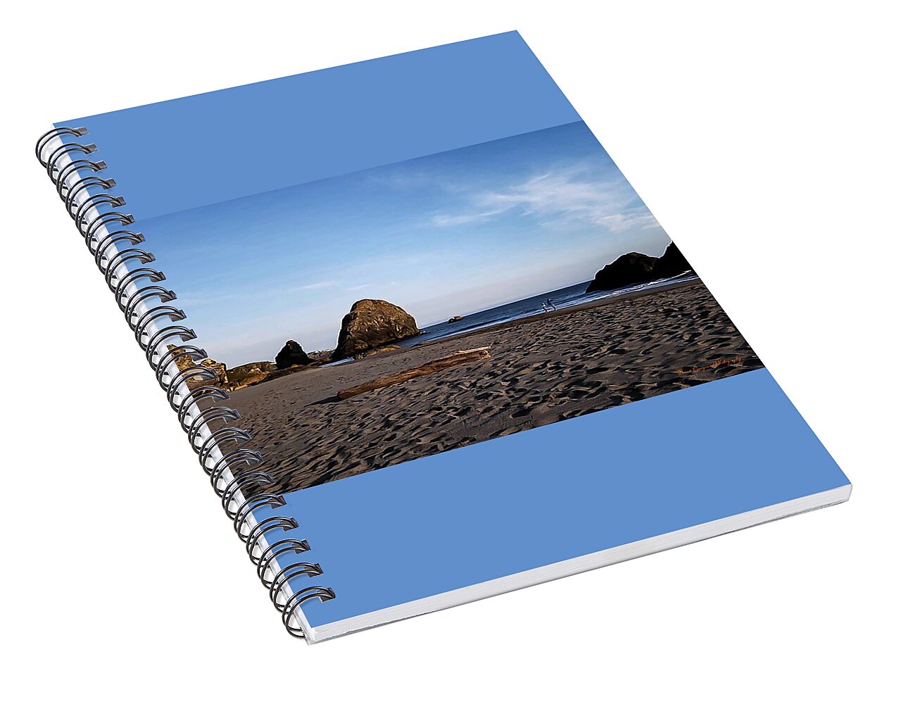 At the beach 4 - Spiral Notebook