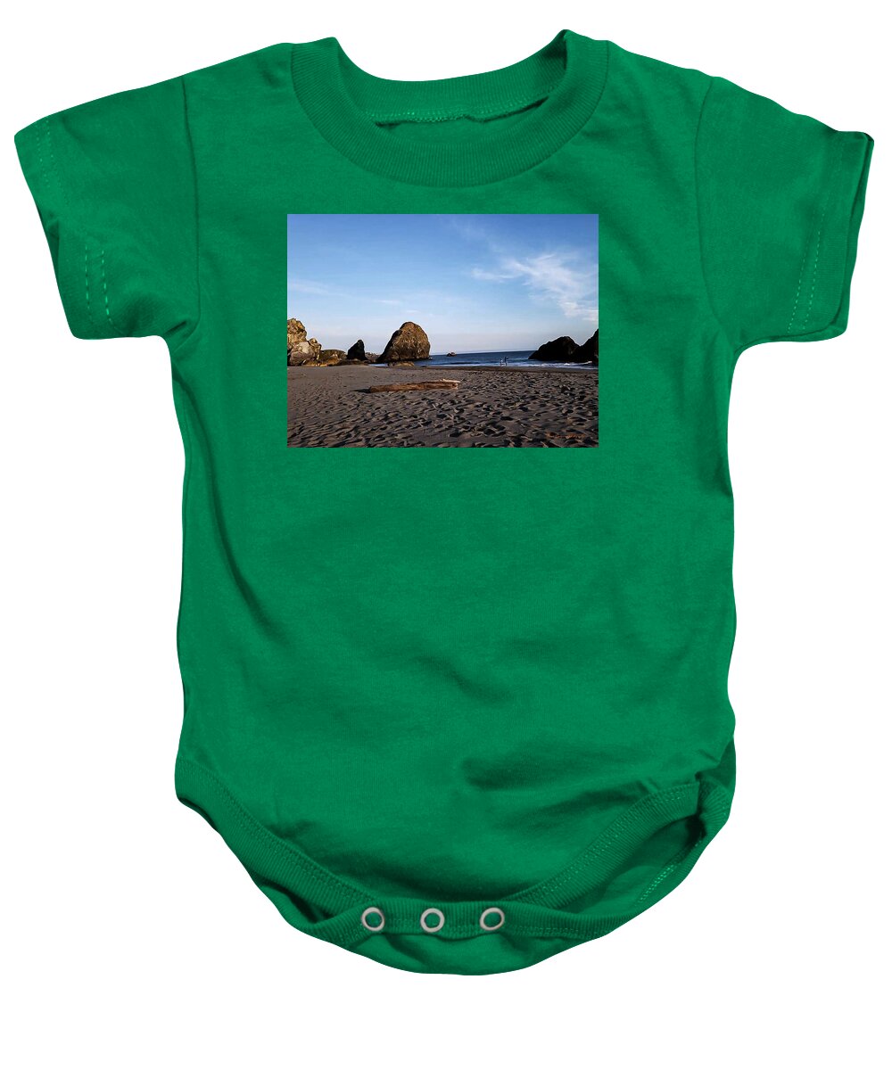 At the beach 4 - Baby Onesie
