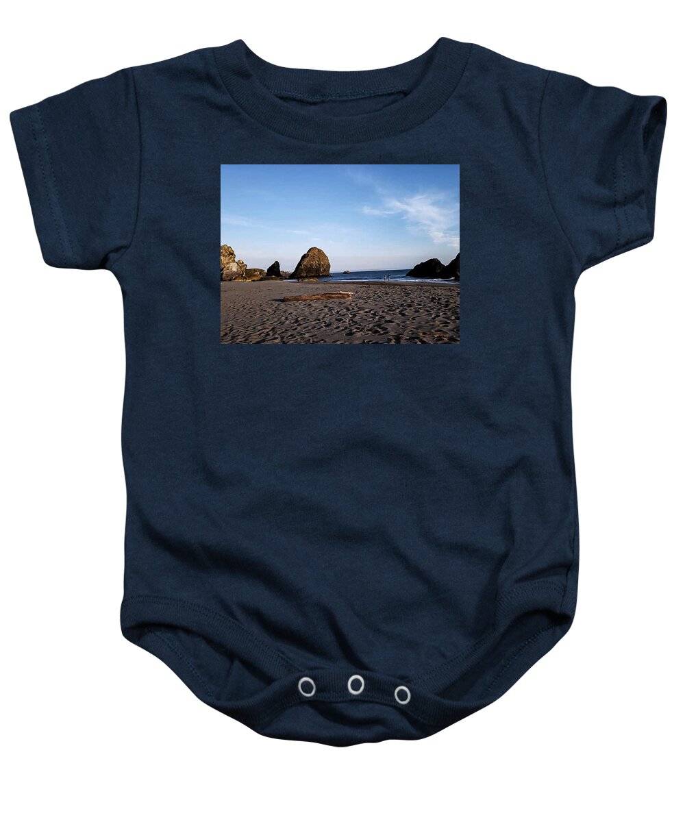 At the beach 4 - Baby Onesie