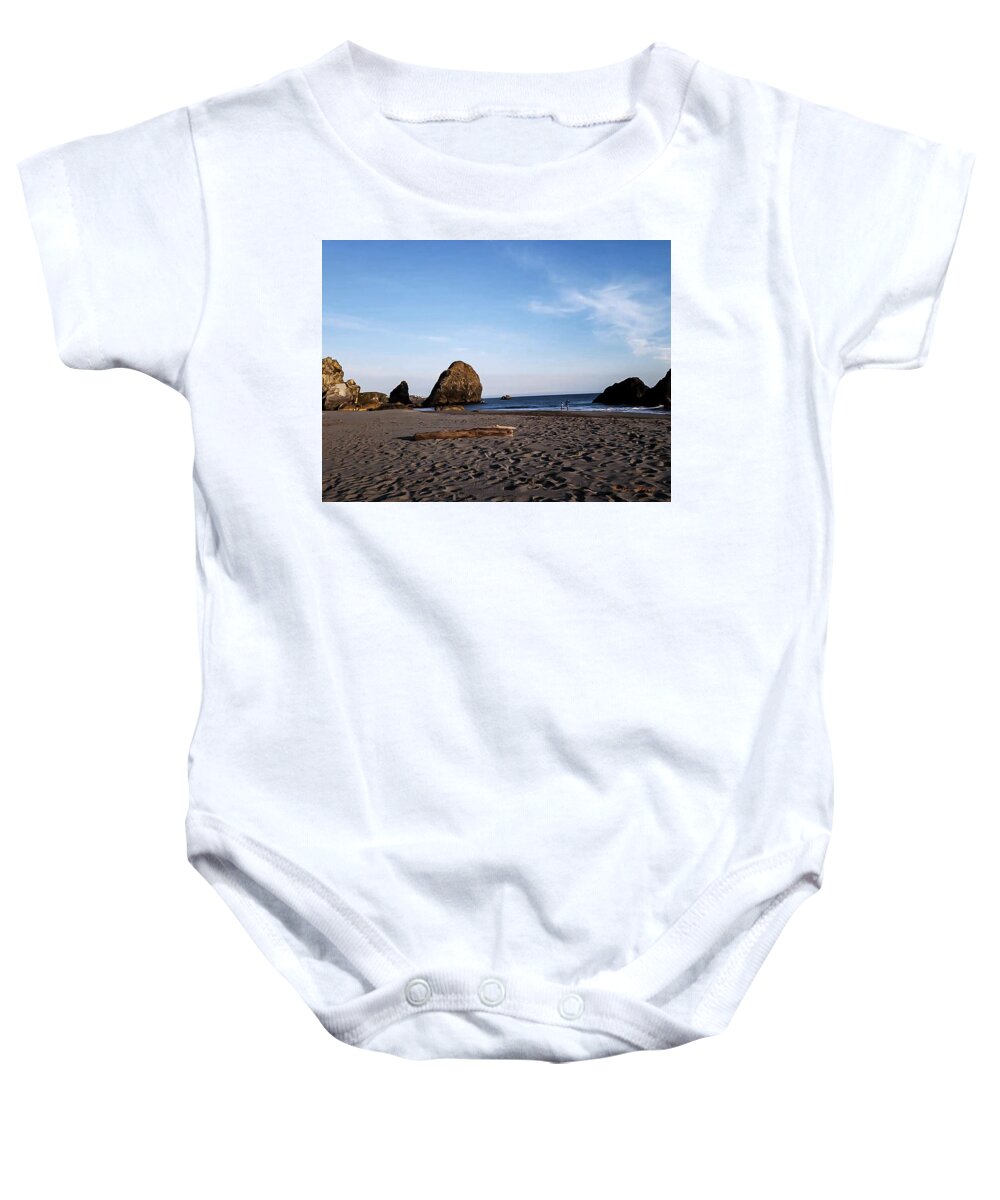 At the beach 4 - Baby Onesie