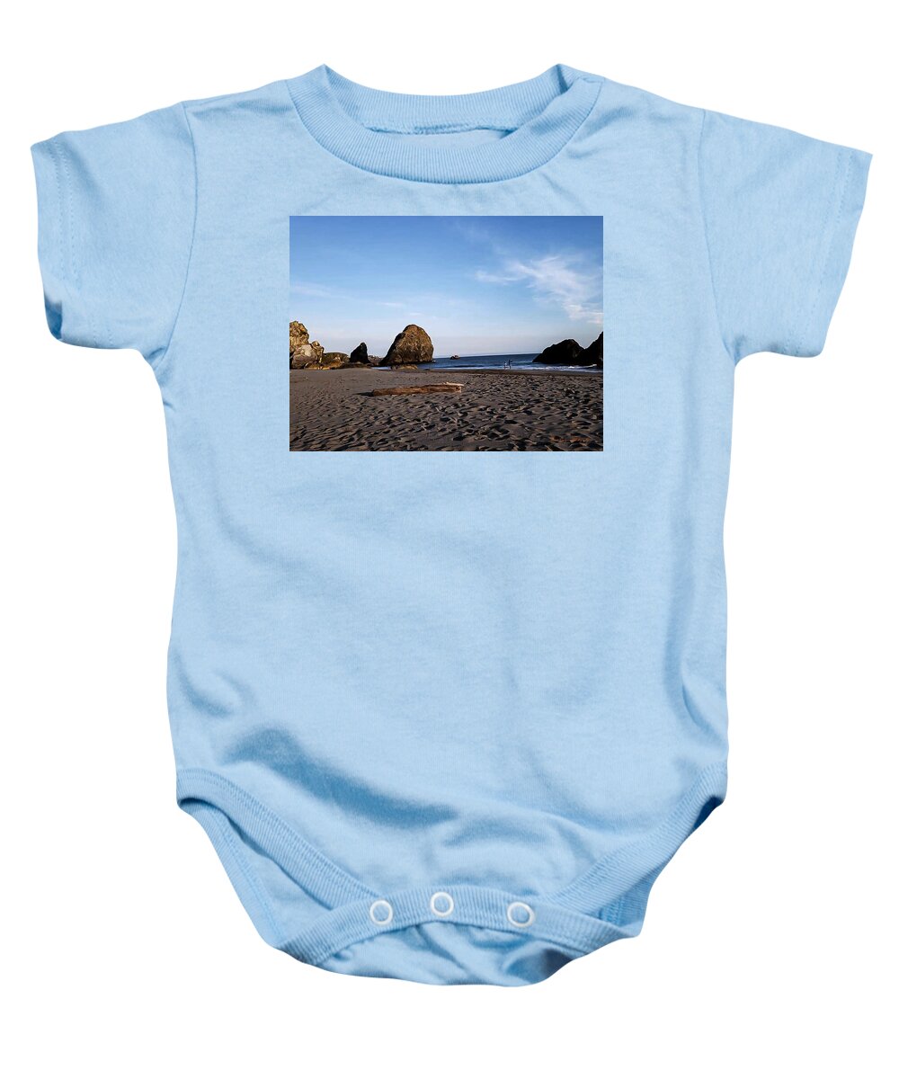 At the beach 4 - Baby Onesie