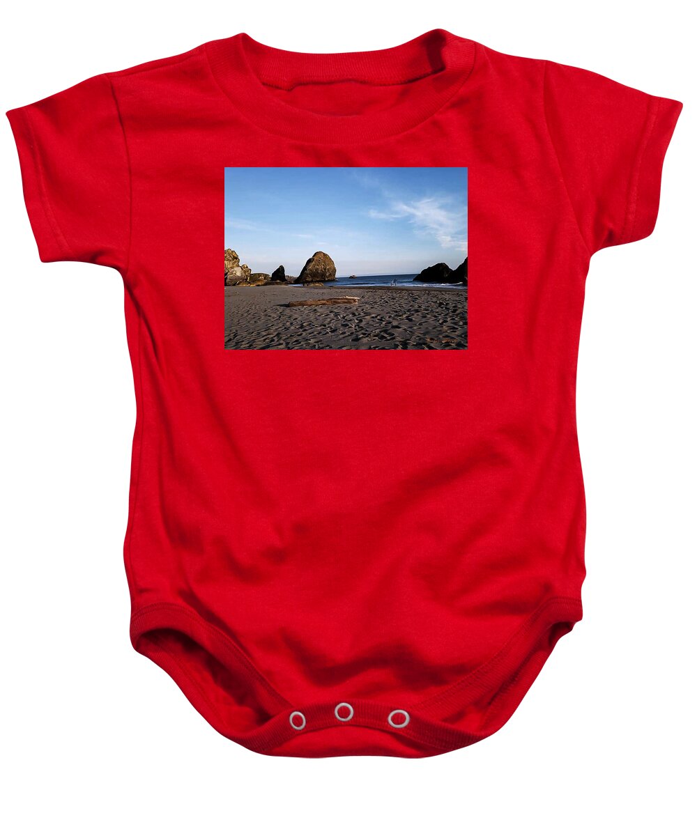 At the beach 4 - Baby Onesie