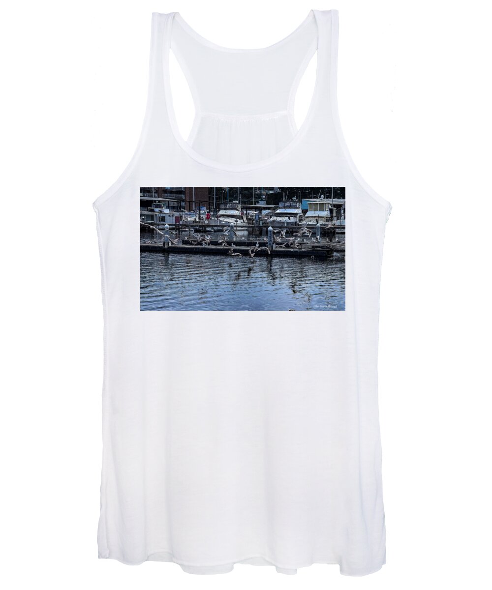 Birds at the Dock - Women's Tank Top