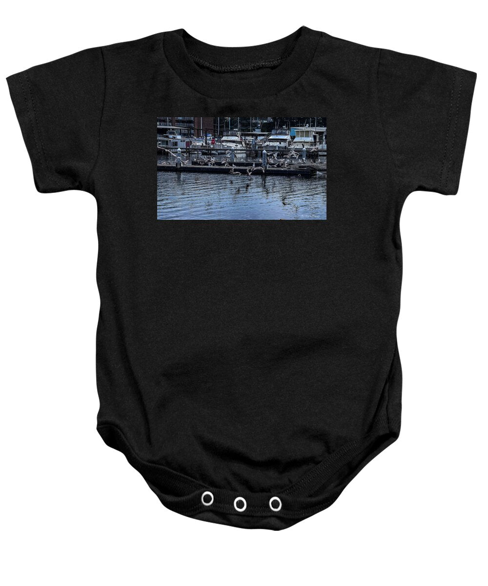 Birds at the Dock - Baby Onesie