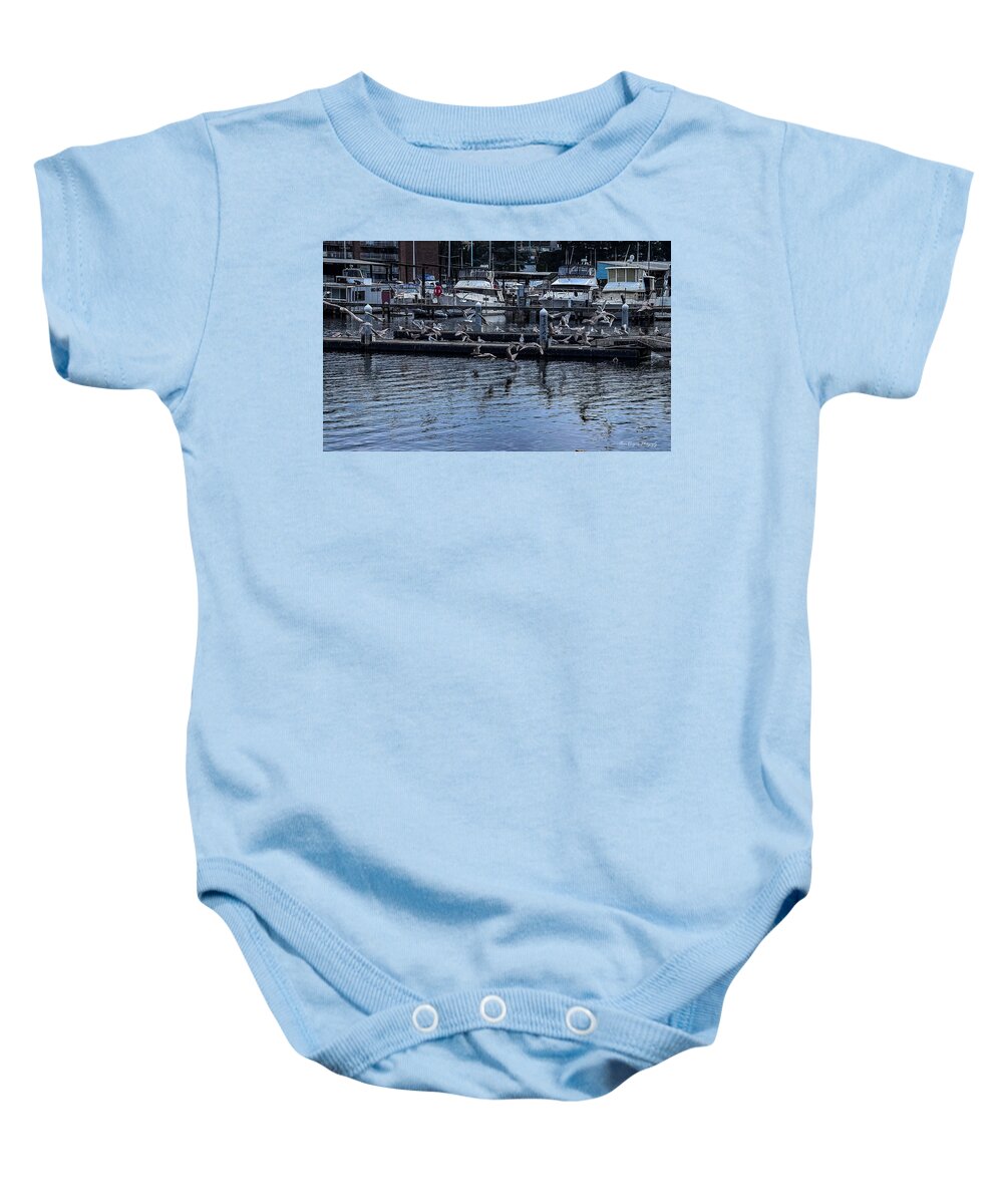 Birds at the Dock - Baby Onesie