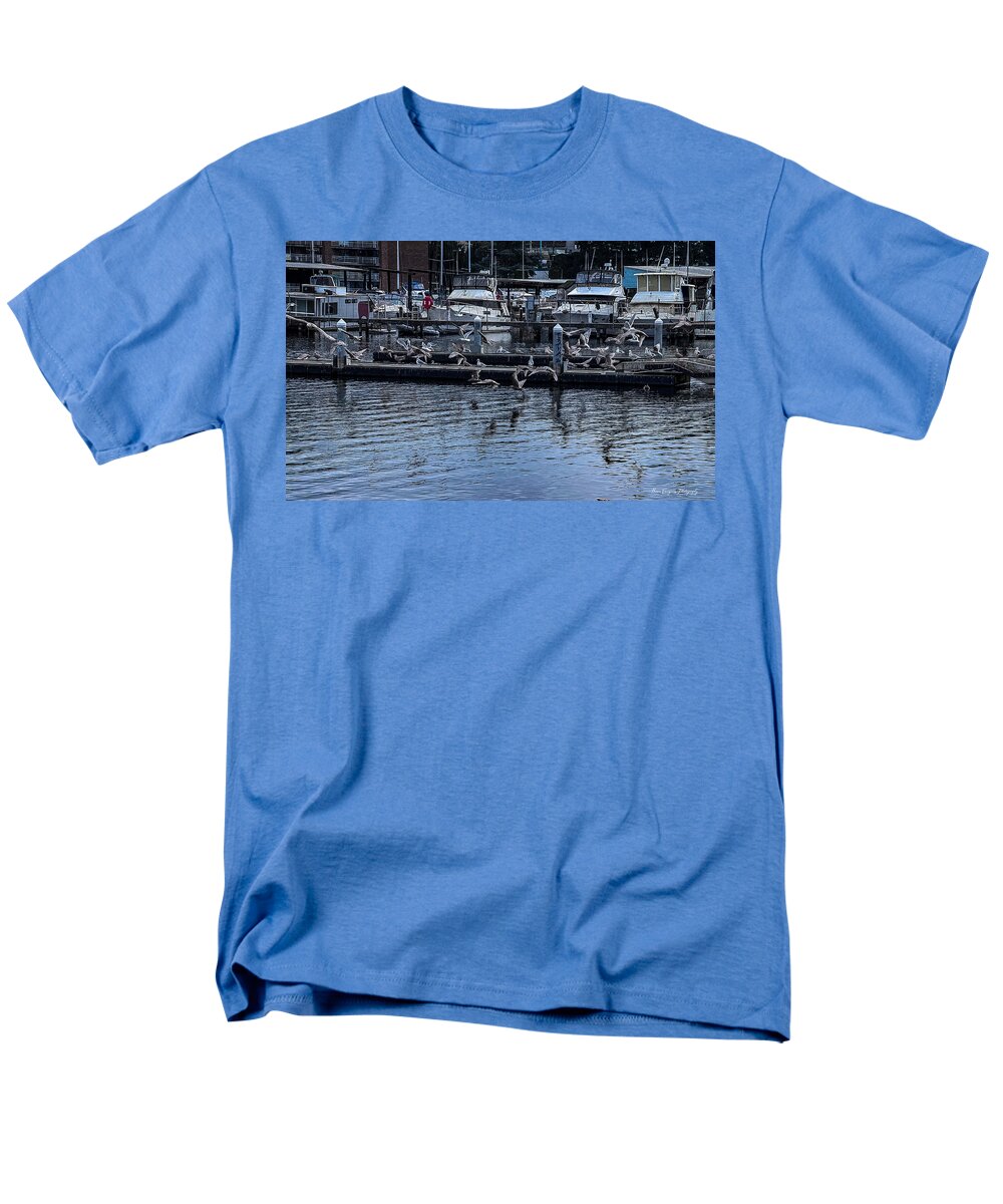 Birds at the Dock - Men's T-Shirt (Regular Fit)