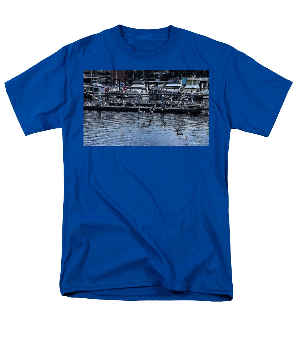 Birds at the Dock - Men's T-Shirt (Regular Fit)