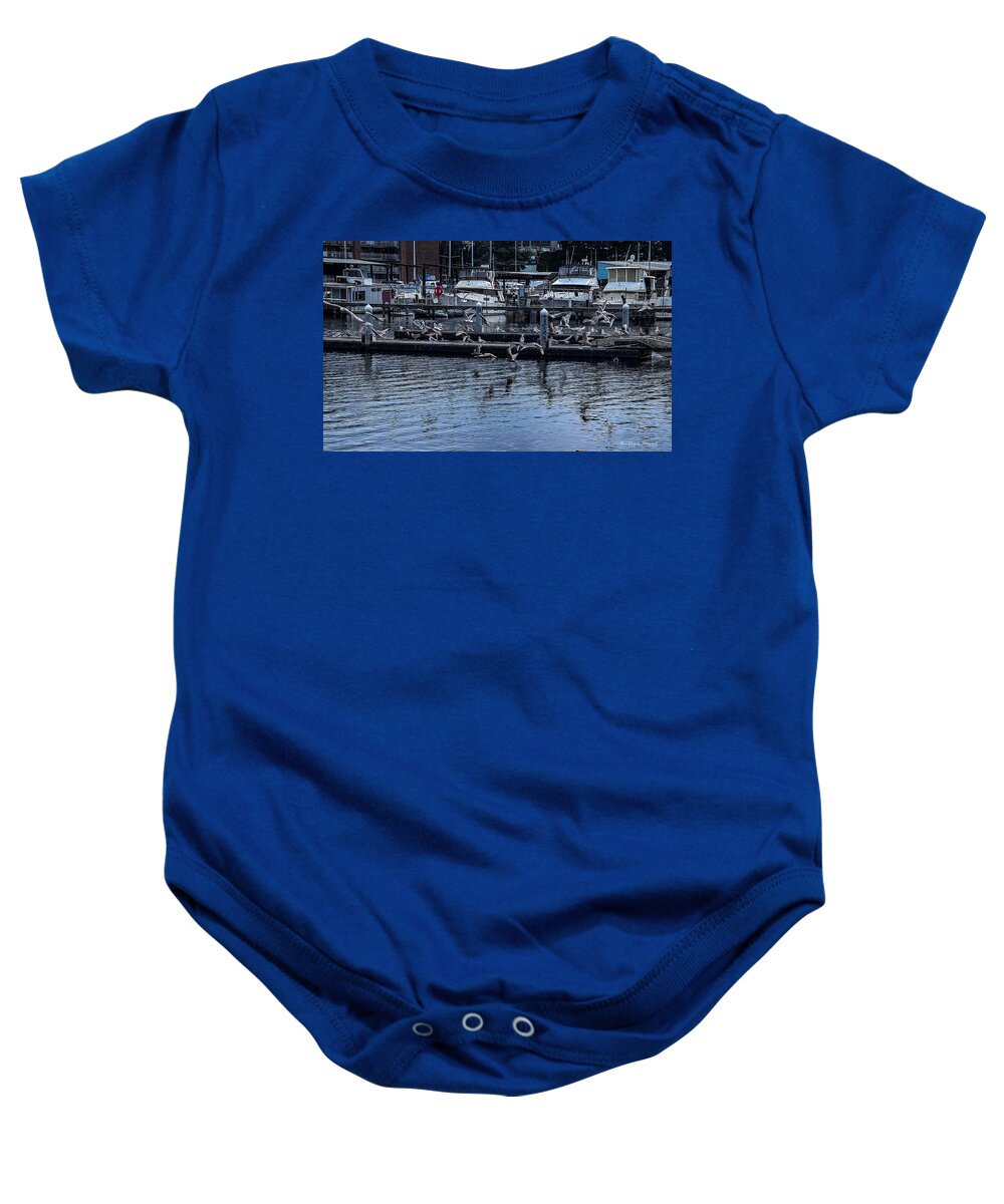 Birds at the Dock - Baby Onesie