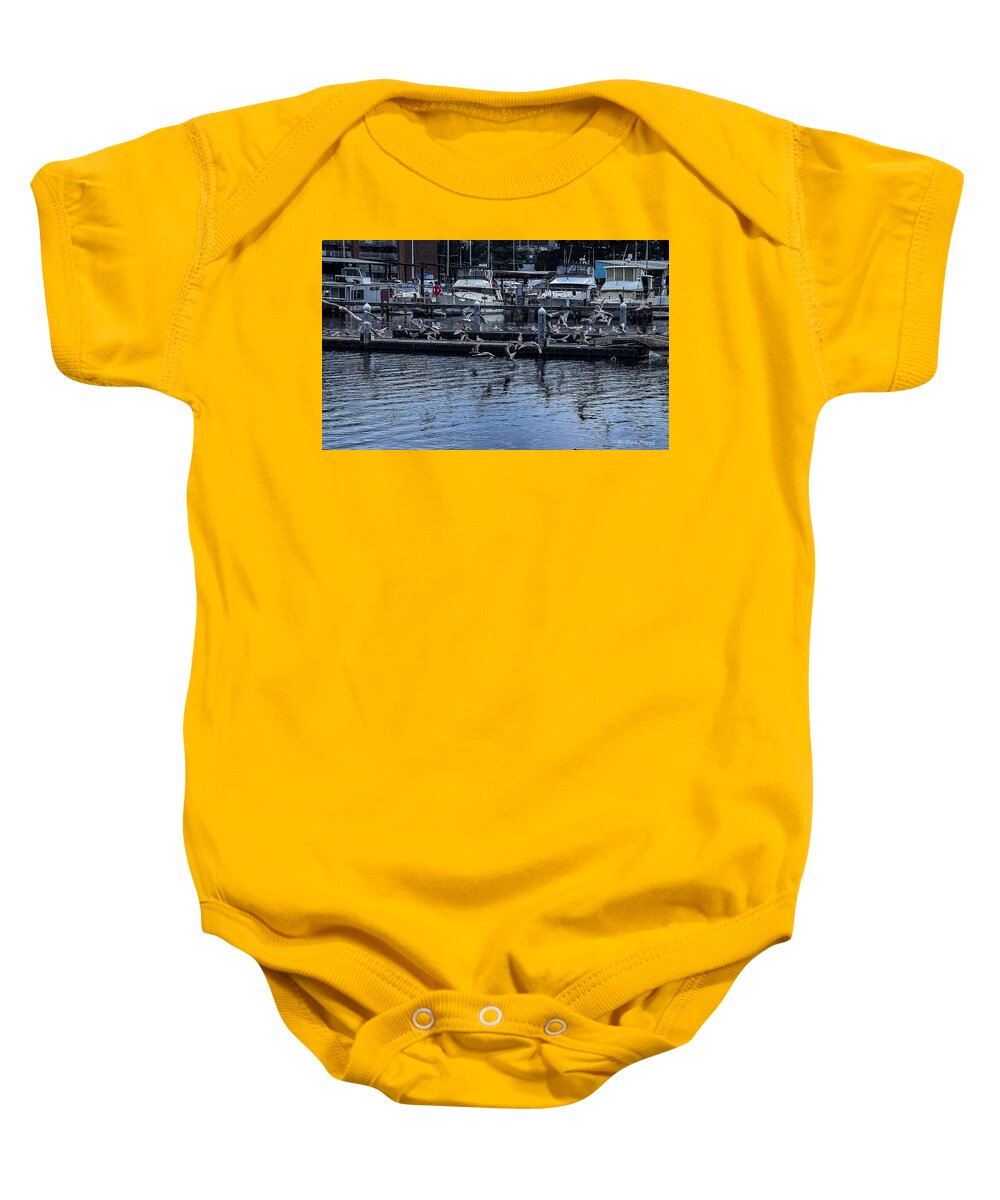 Birds at the Dock - Baby Onesie