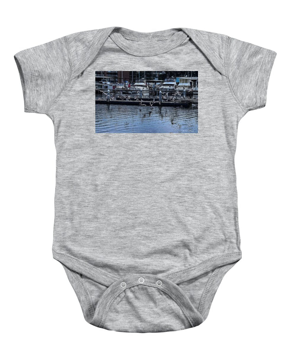 Birds at the Dock - Baby Onesie