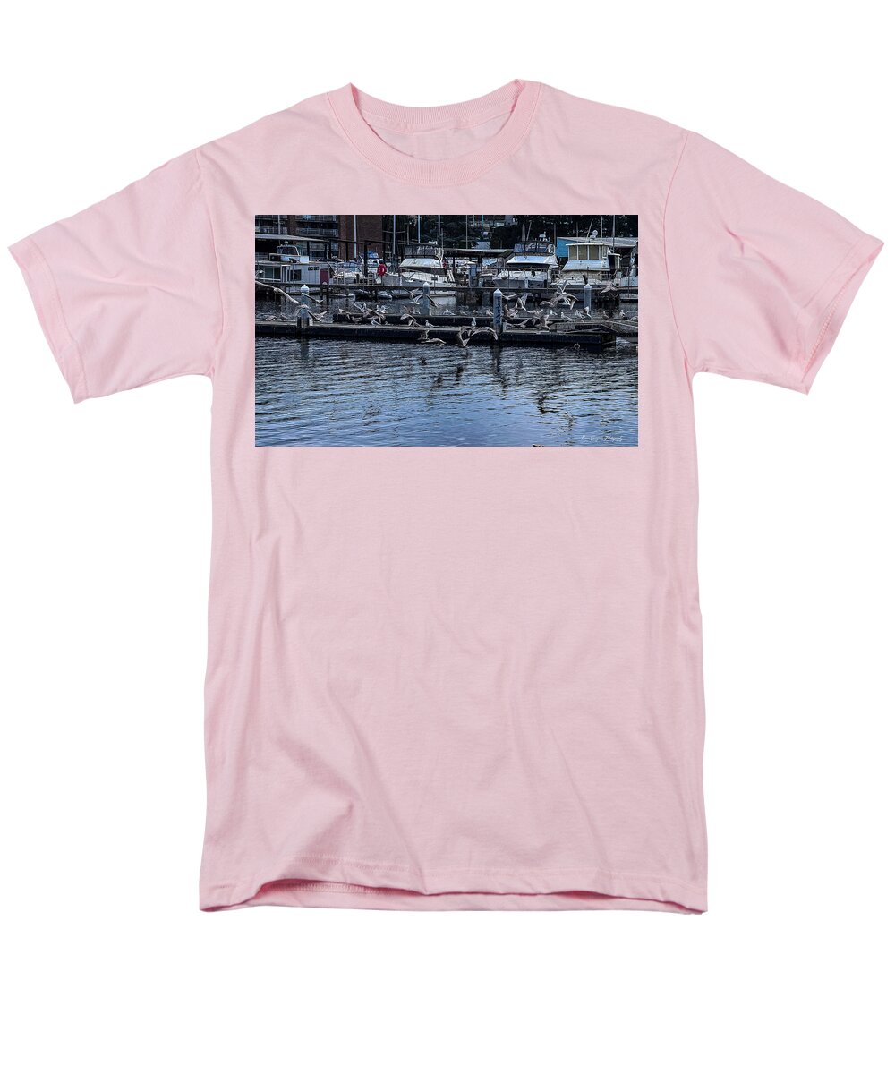 Birds at the Dock - Men's T-Shirt (Regular Fit)