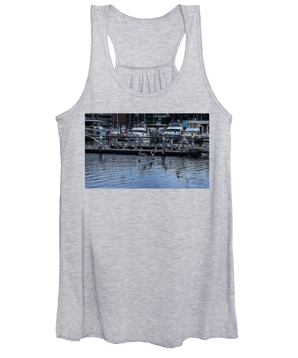 Birds at the Dock - Women's Tank Top
