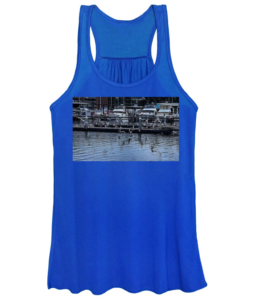 Birds at the Dock - Women's Tank Top