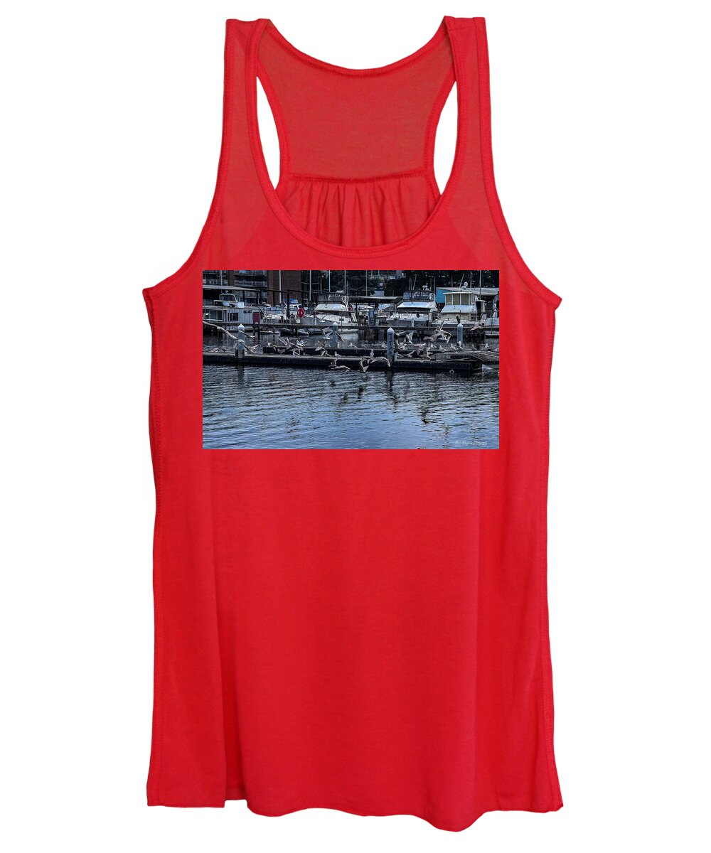 Birds at the Dock - Women's Tank Top