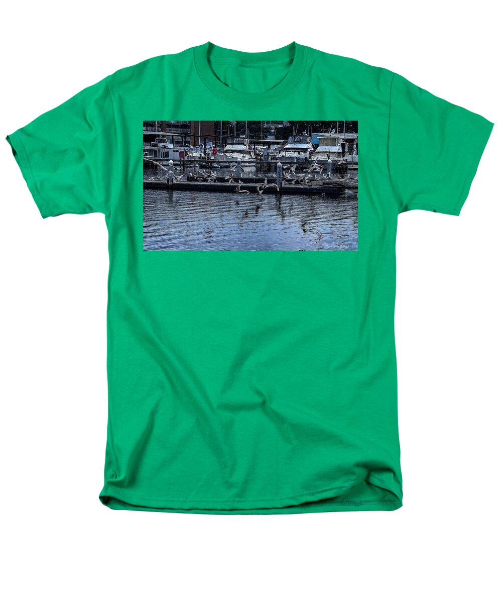 Birds at the Dock - Men's T-Shirt (Regular Fit)