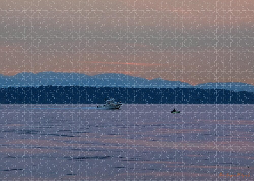 Boating at sunset - Puzzle