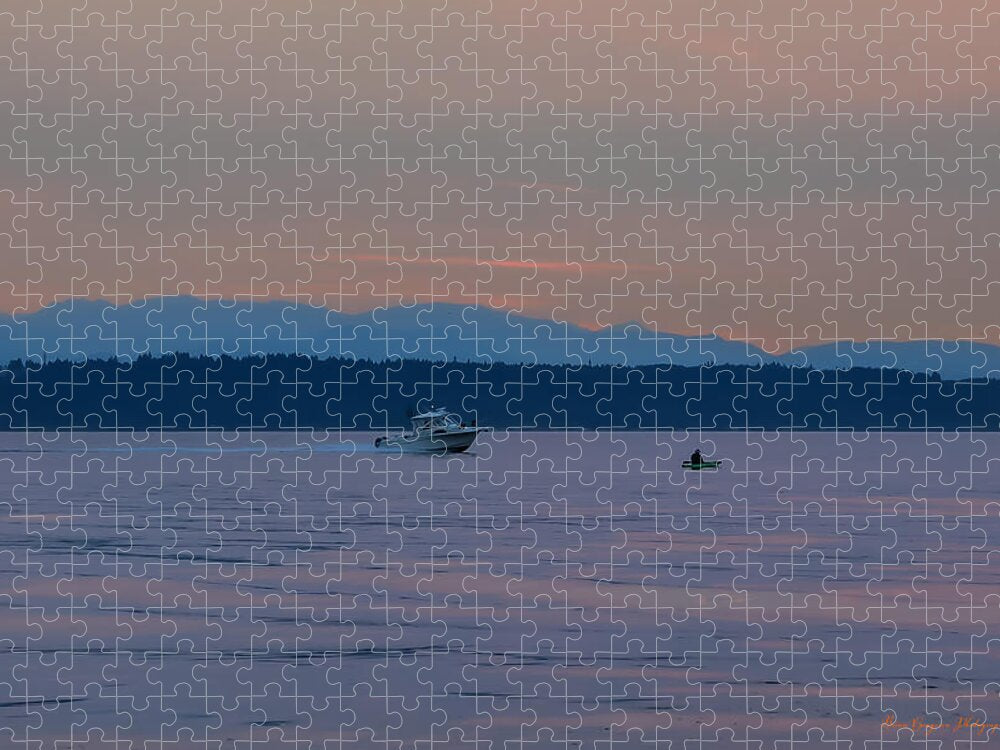 Boating at sunset - Puzzle