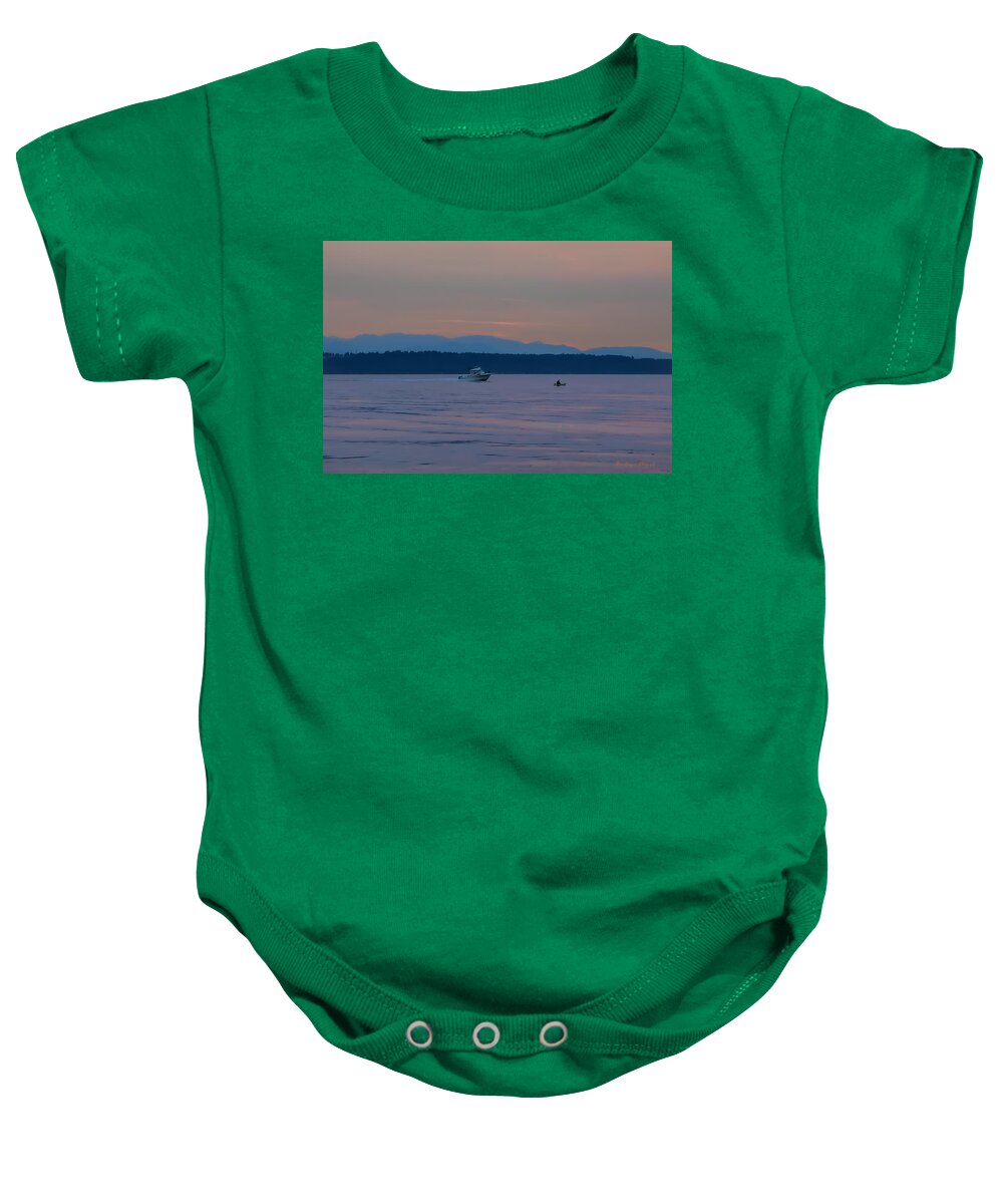 Boating at sunset - Baby Onesie