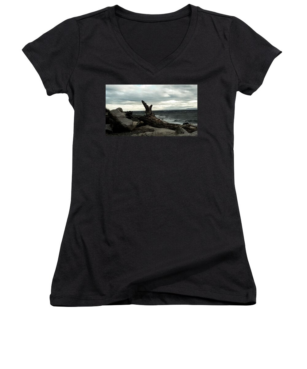 Burnt wood - Women's V-Neck